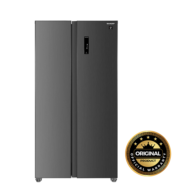SHARP  599 Liters 2-Door Side By Side Refrigerator | SJ-ESB691X-DX | Dark Inox
