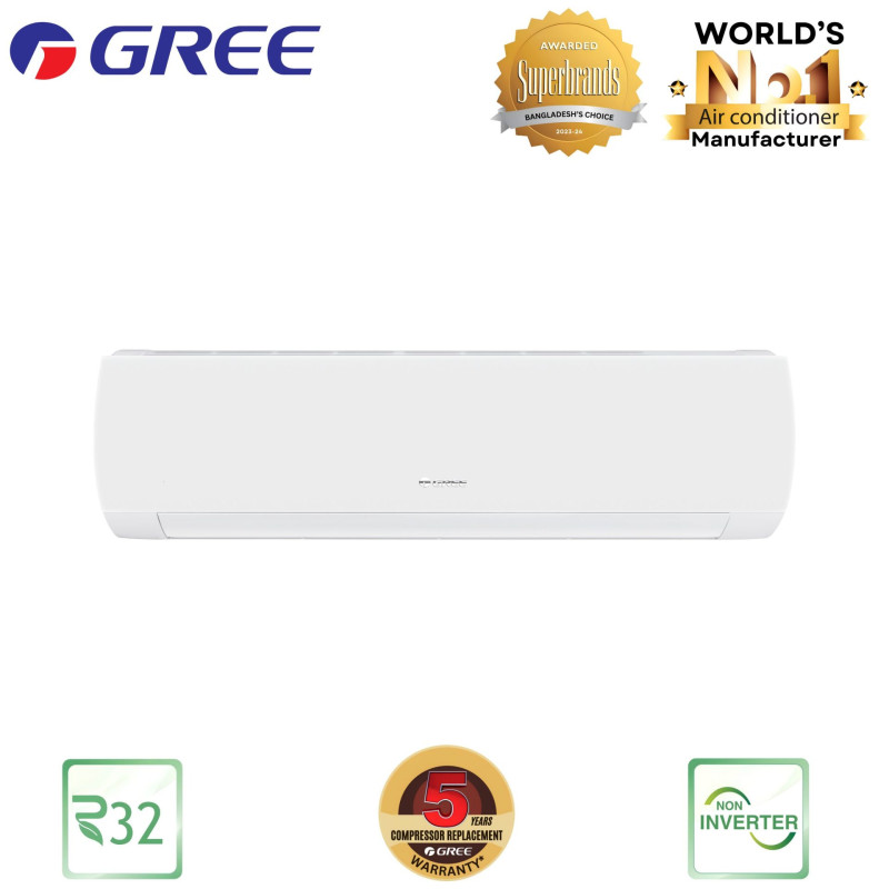 Gree 1.5 Ton Non Inverter Air Conditioner (GS-18XMU32)