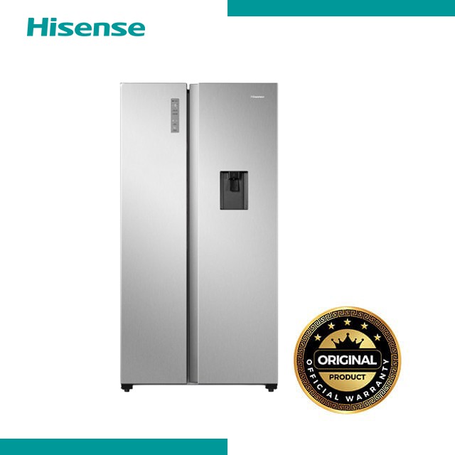 Hisense 564 L Side by Side Refrigerator-RC67WS4OWQ-Silver
