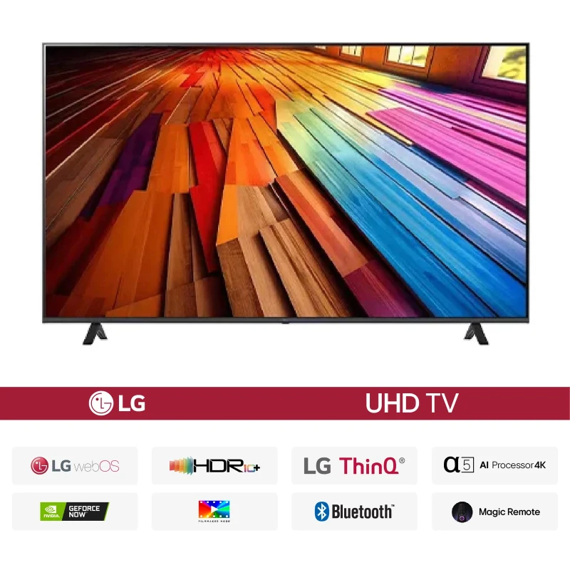 LG UT80 65 Inch Bezel-Less 4K UHD AI Smart TV (65UT8050PSB)